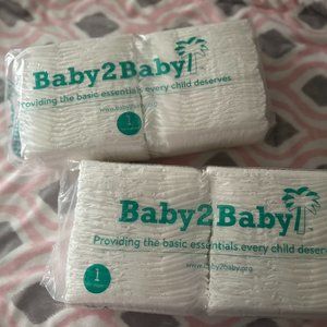 Baby 2 Baby Diapers- Size 1 & 2